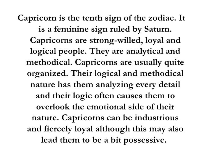 Capricorn Sign Traits Overview